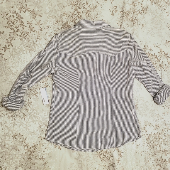 Garage Button Down Stripped Shirt - Picture 2 of 6